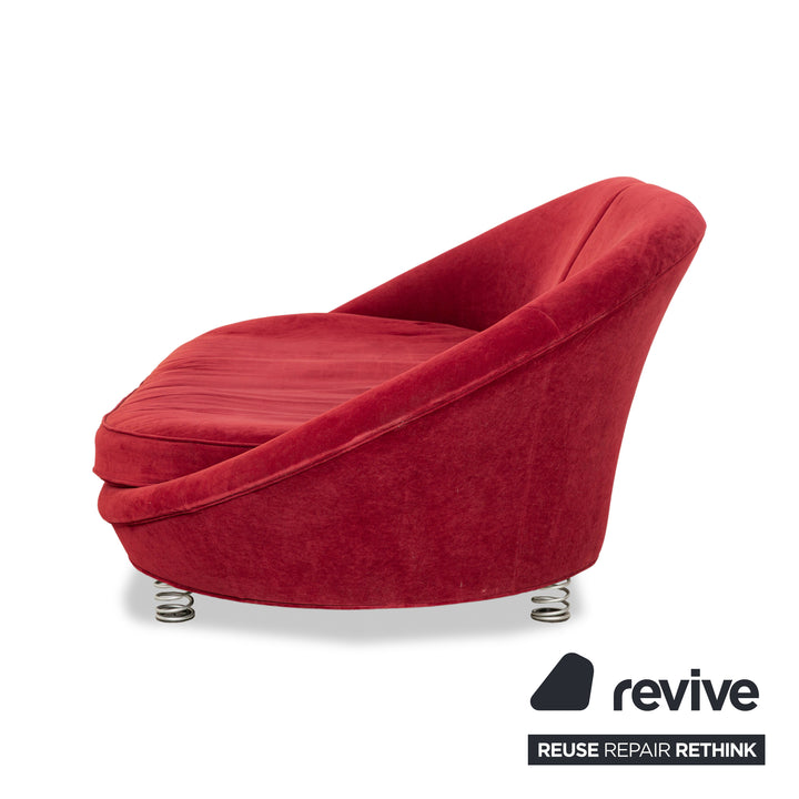 Canapé quatre places en tissu rouge Bretz Pool