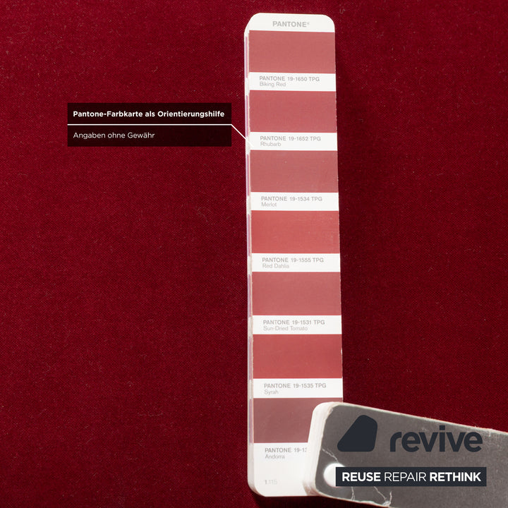 Bretz Pool Stoff Viersitzer Rot Sofa Couch