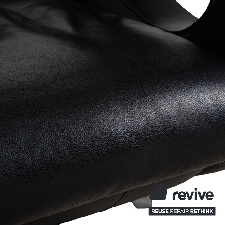 Bretz Slow Rider Leder Sessel Schwarz