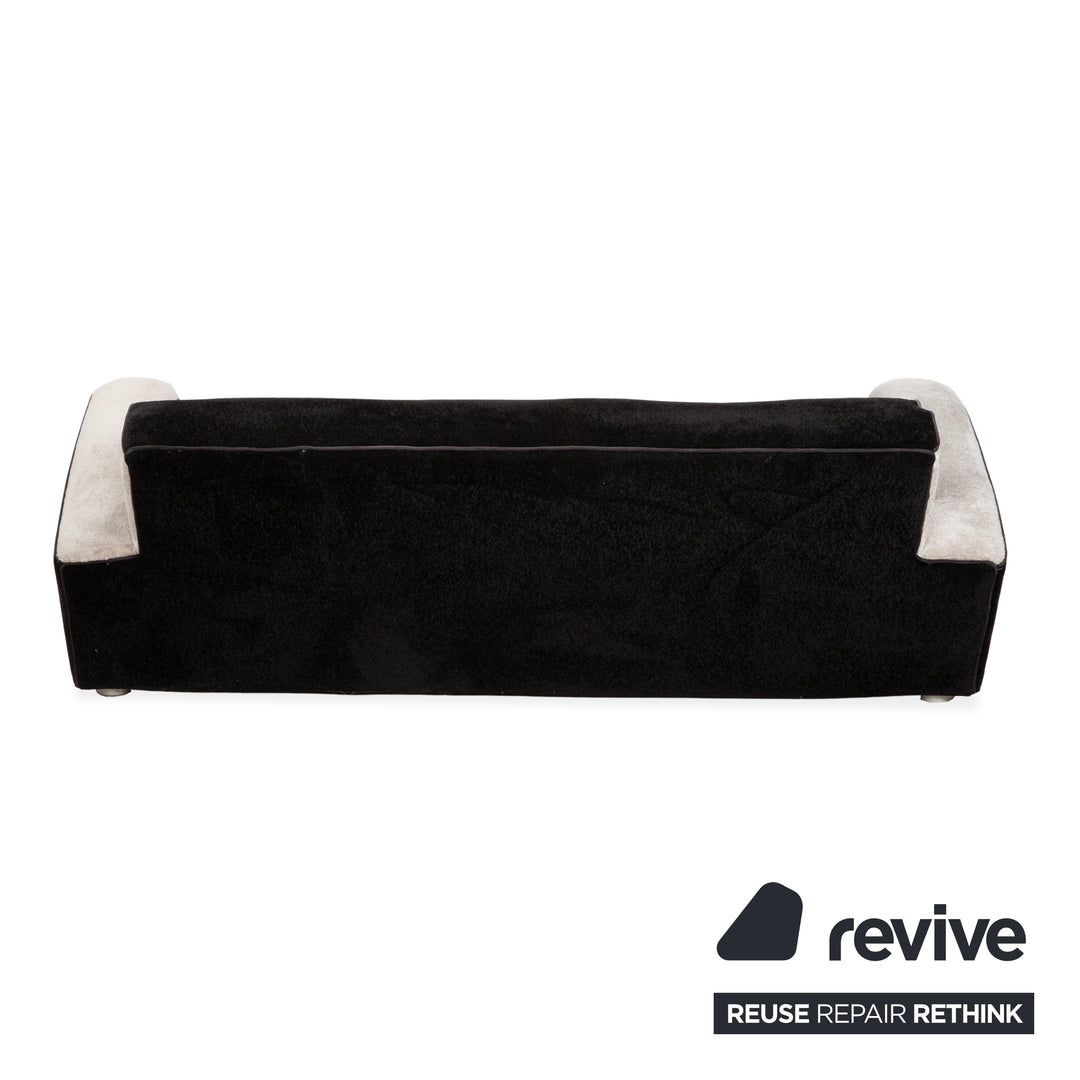 Bretz Slow Rider Stoff Dreisitzer weiß Schwarz