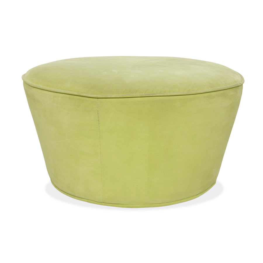 Bretz Stoff Hocker rund Grün Limone