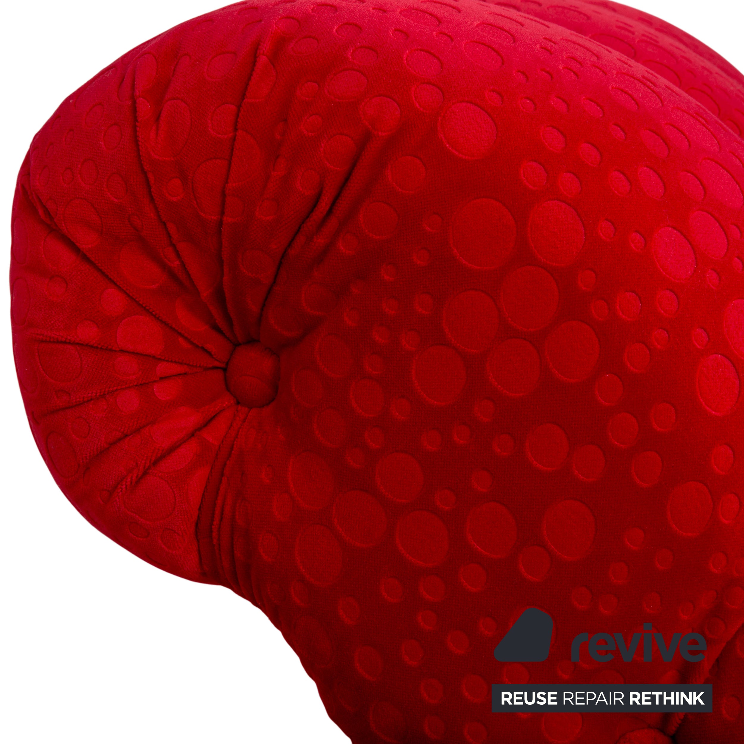 Bretz Stoff Liege Rot Sofa Couch