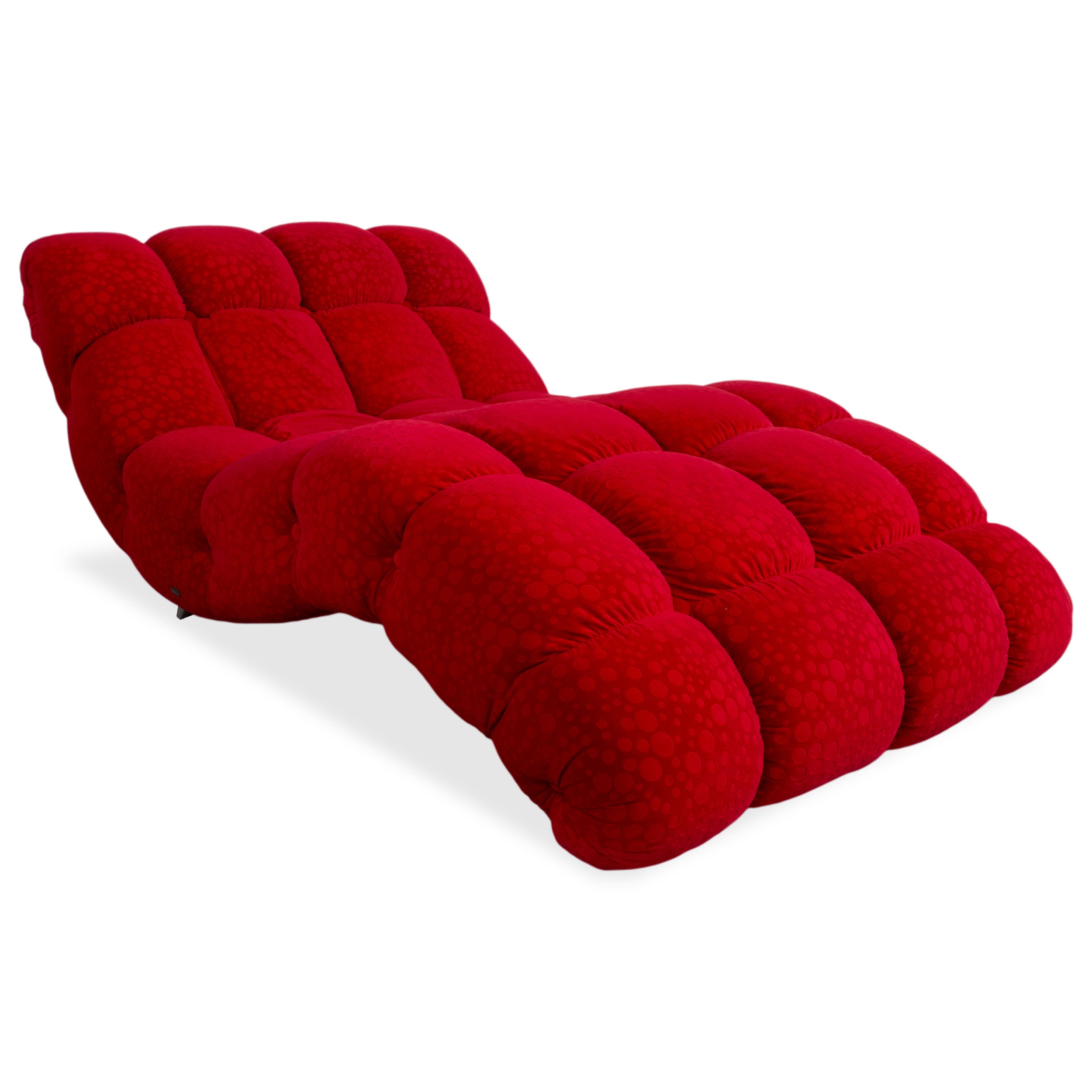 Bretz Stoff Liege Rot Sofa Couch