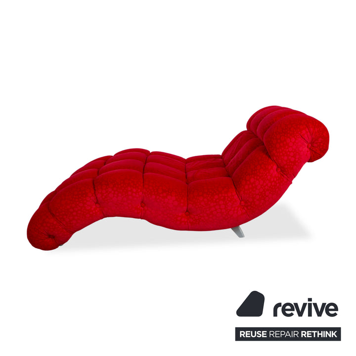 Bretz fabric lounger red sofa couch