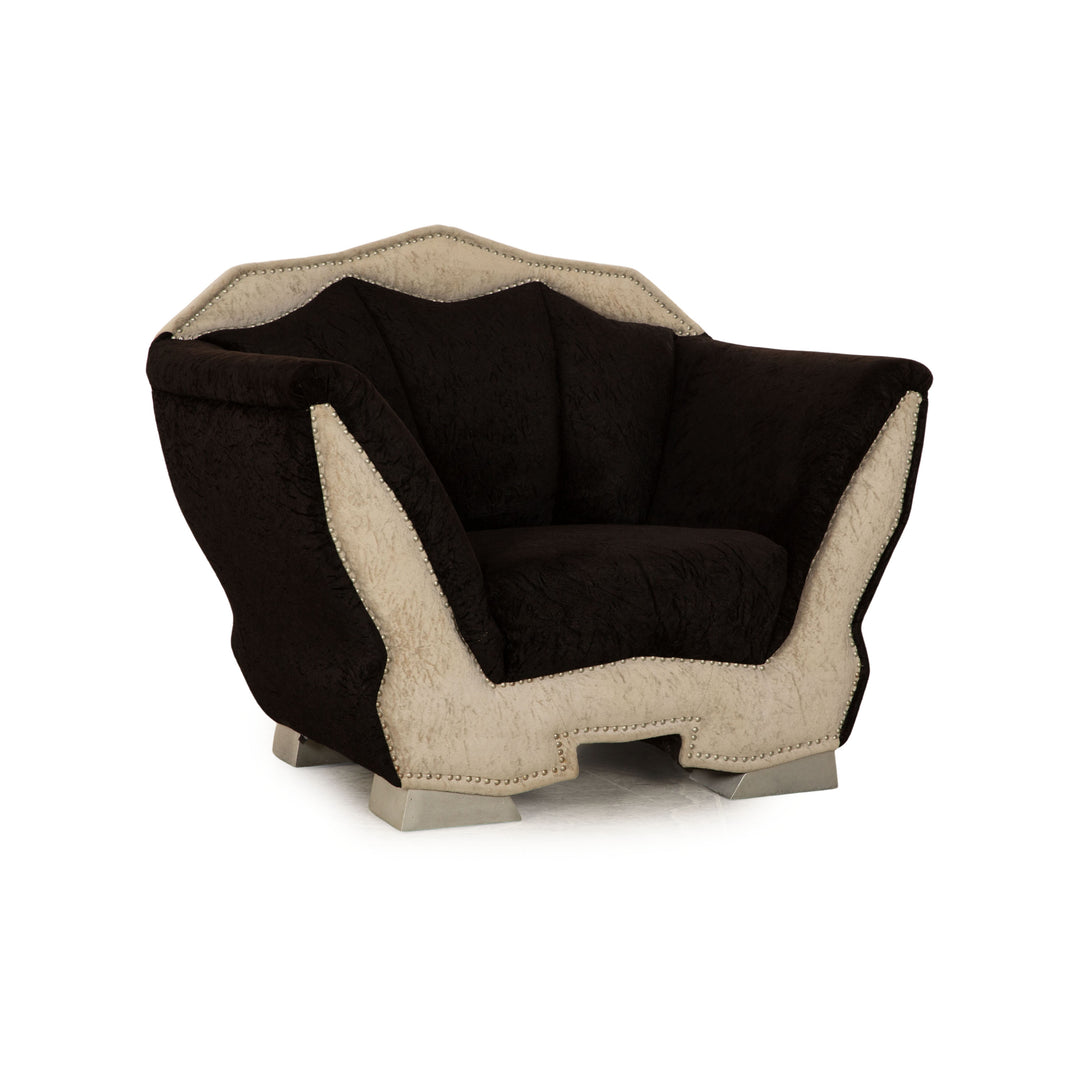 Bretz T-Rex fabric armchair black