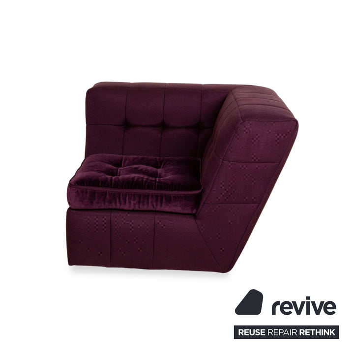 Fauteuil Bretz Tiziana en tissu violet