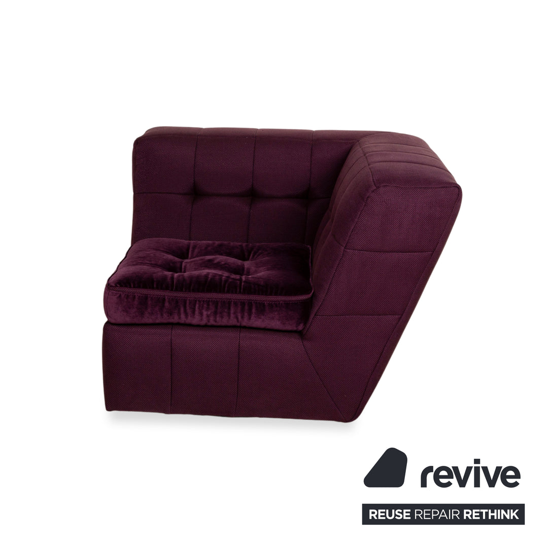 Bretz Tiziana Fabric Armchair Purple