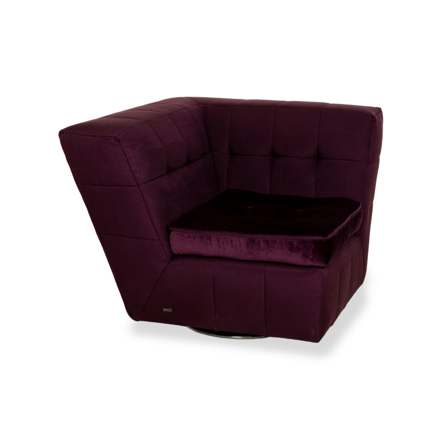 Bretz Tiziana Fabric Armchair Purple