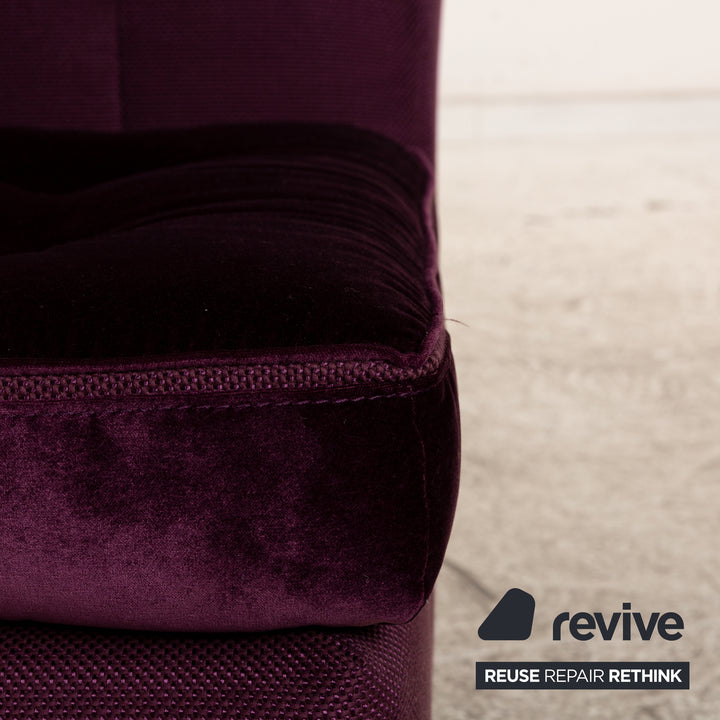 Bretz Tiziana Fabric Armchair Purple