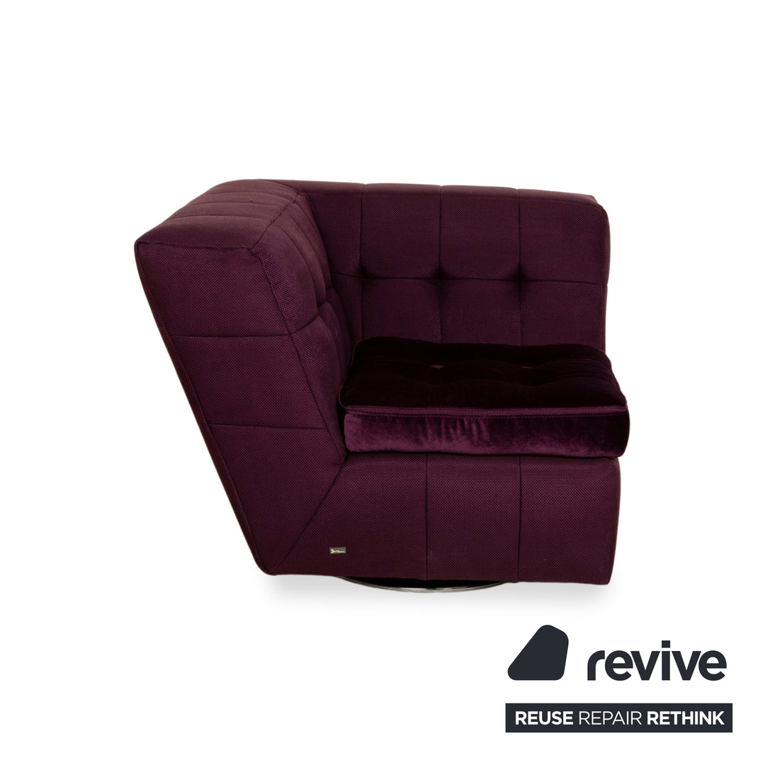 Fauteuil Bretz Tiziana en tissu violet