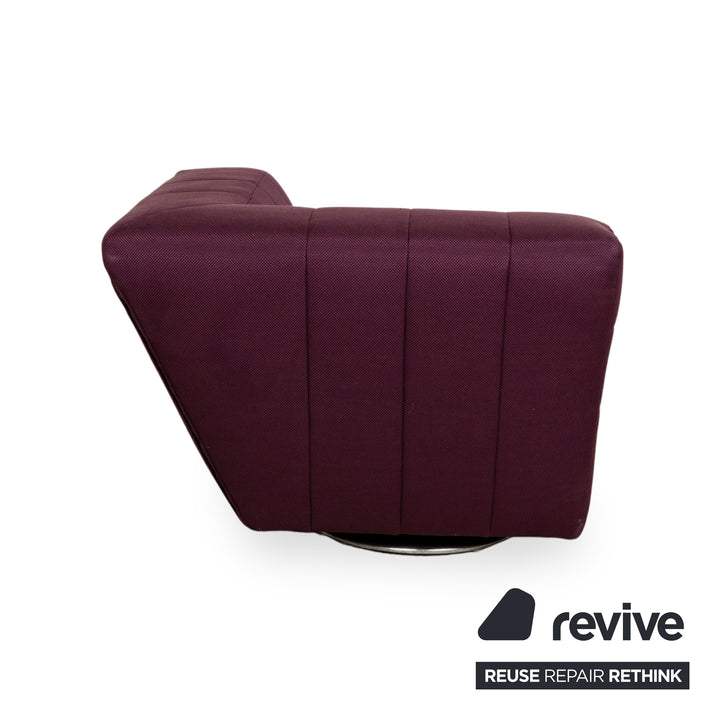 Fauteuil Bretz Tiziana en tissu violet