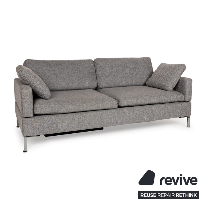 Brühl Alba Stoff Dreisitzer Grau manuelle Funktion Sofa Couch