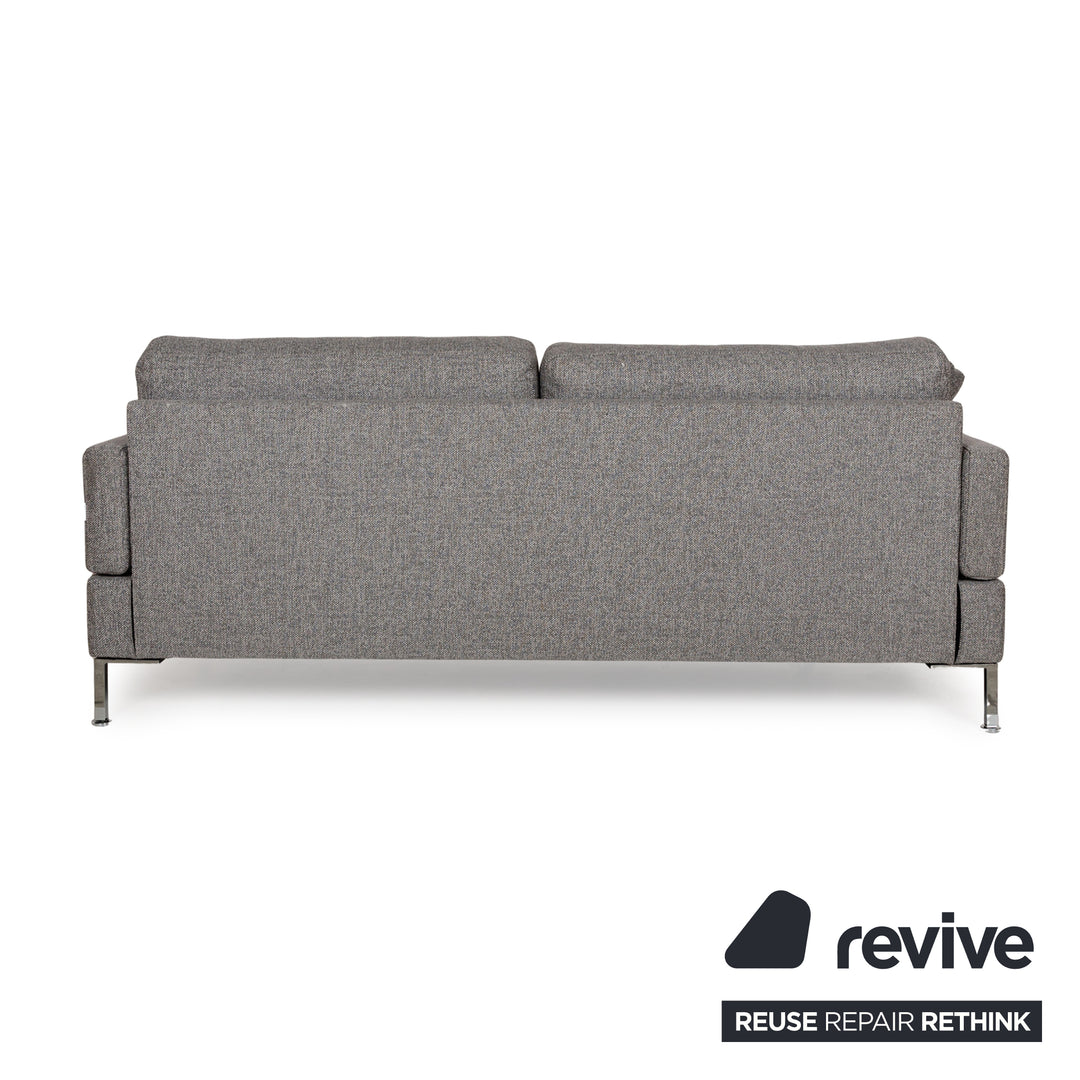 Brühl Alba Stoff Dreisitzer Grau manuelle Funktion Sofa Couch