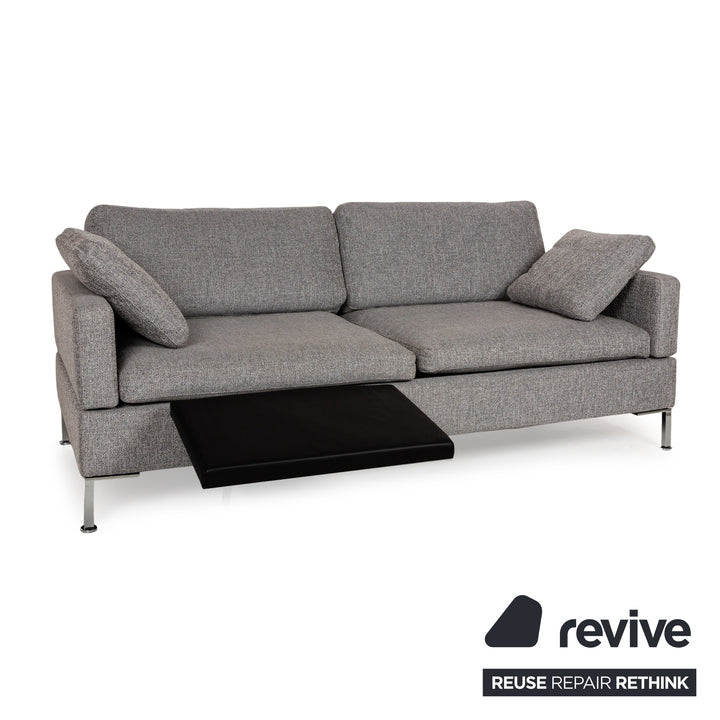 Brühl Alba Stoff Dreisitzer Grau manuelle Funktion Sofa Couch