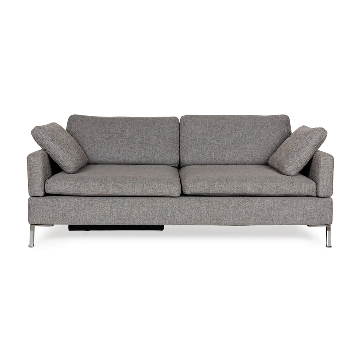 Brühl Alba Stoff Dreisitzer Grau manuelle Funktion Sofa Couch