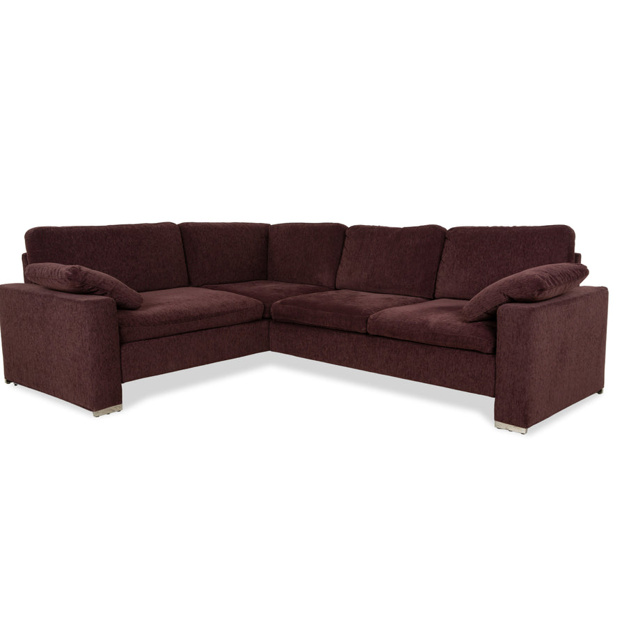 Brühl Alba Stoff Ecksofa Dunkelrot Burgund Sofa Couch
