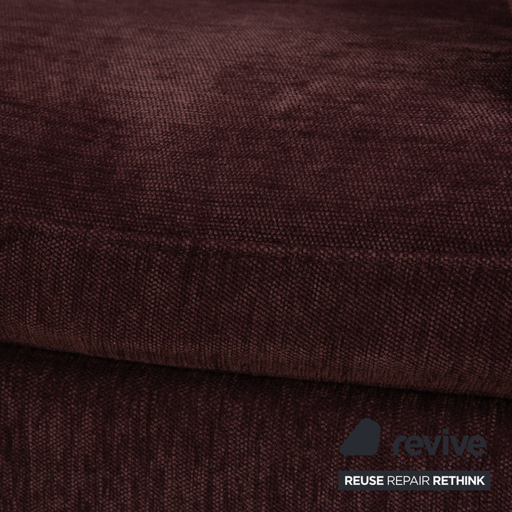 Brühl Alba Stoff Ecksofa Dunkelrot Burgund Sofa Couch