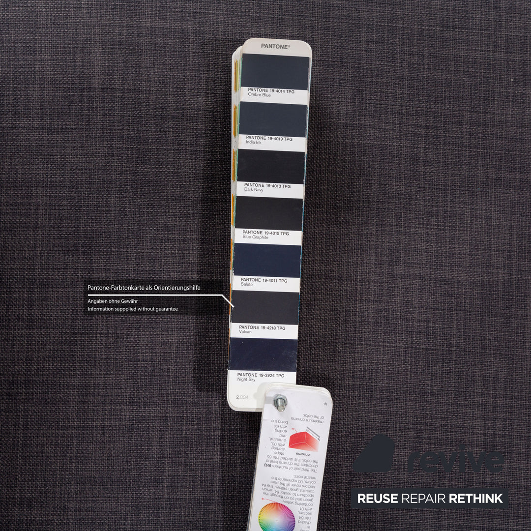 Brühl Alba canapé d'angle en tissu gris canapé à fonction manuelle