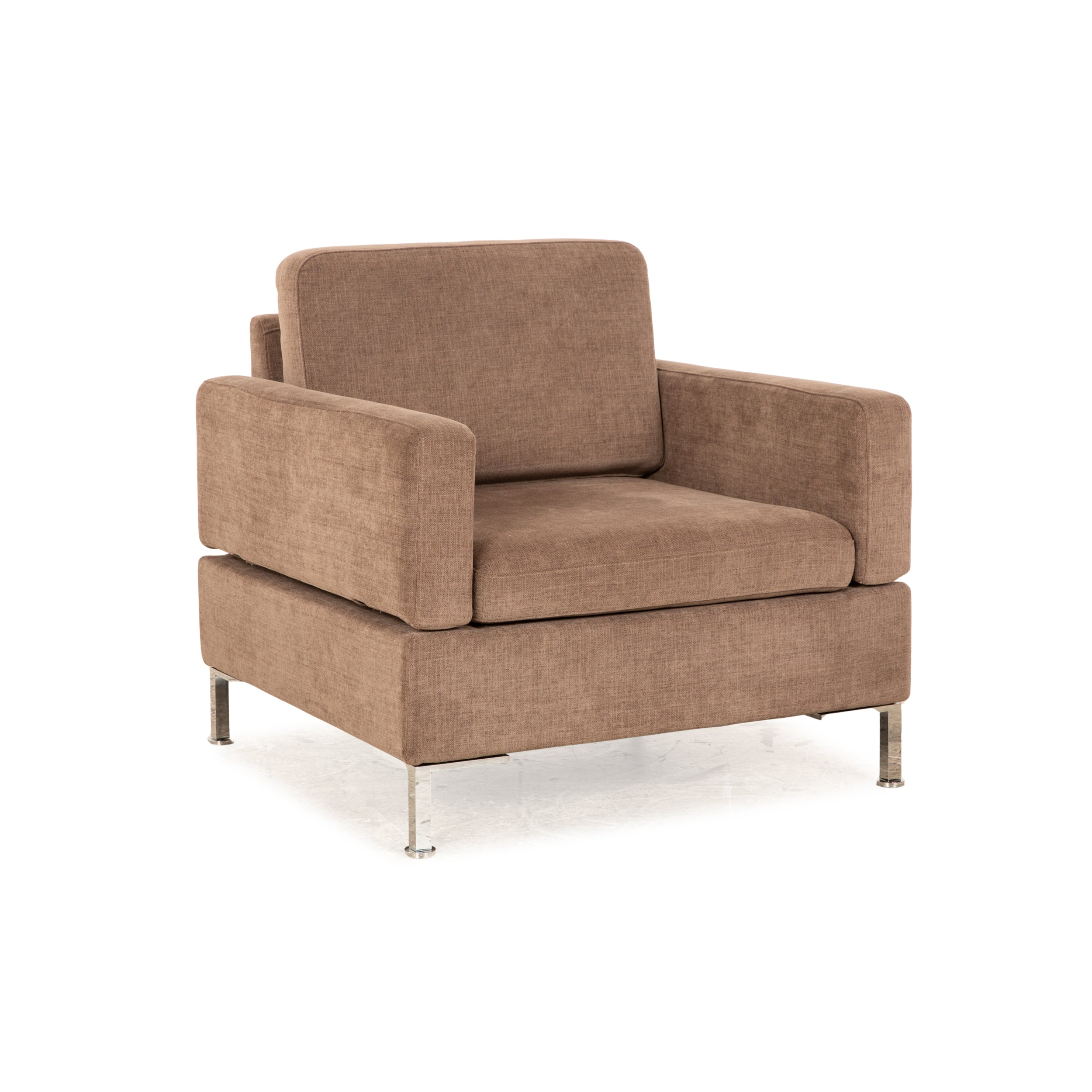 Brühl Alba Fabric Armchair Grey Brown Manual Function