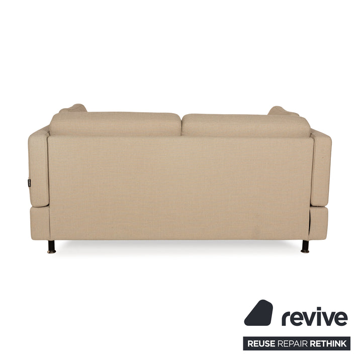 Brühl Alba Stoff Sofa Garnitur Beige manuelle Funktion 2x Zweisitzer Couch