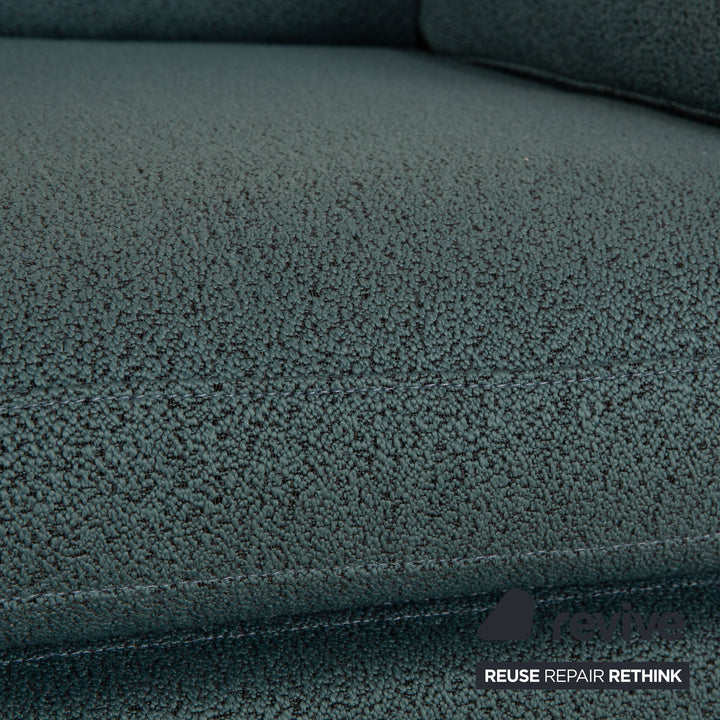 Brühl Alba fabric sofa set blue two-seater three-seater petrol sofa couch