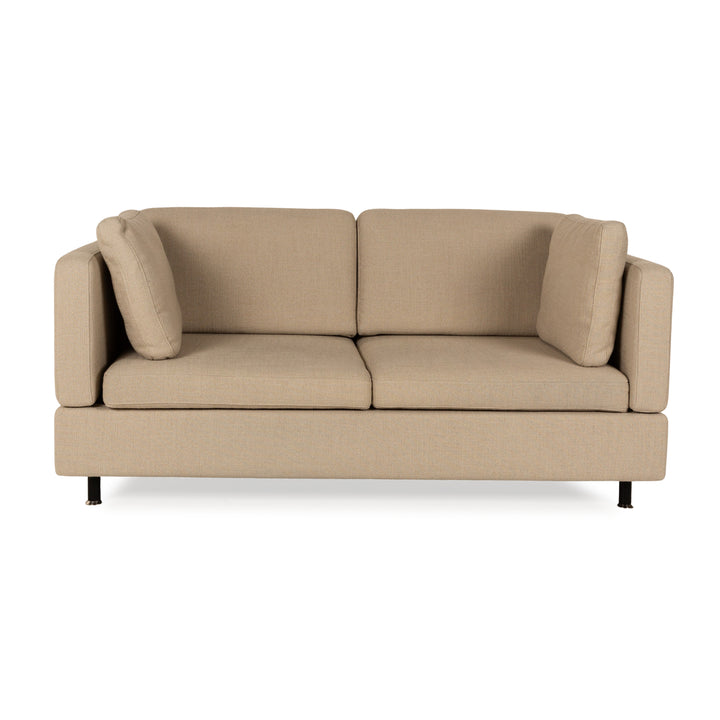 Brühl Alba Stoff Zweisitzer Beige manuelle Funktion Sofa Couch