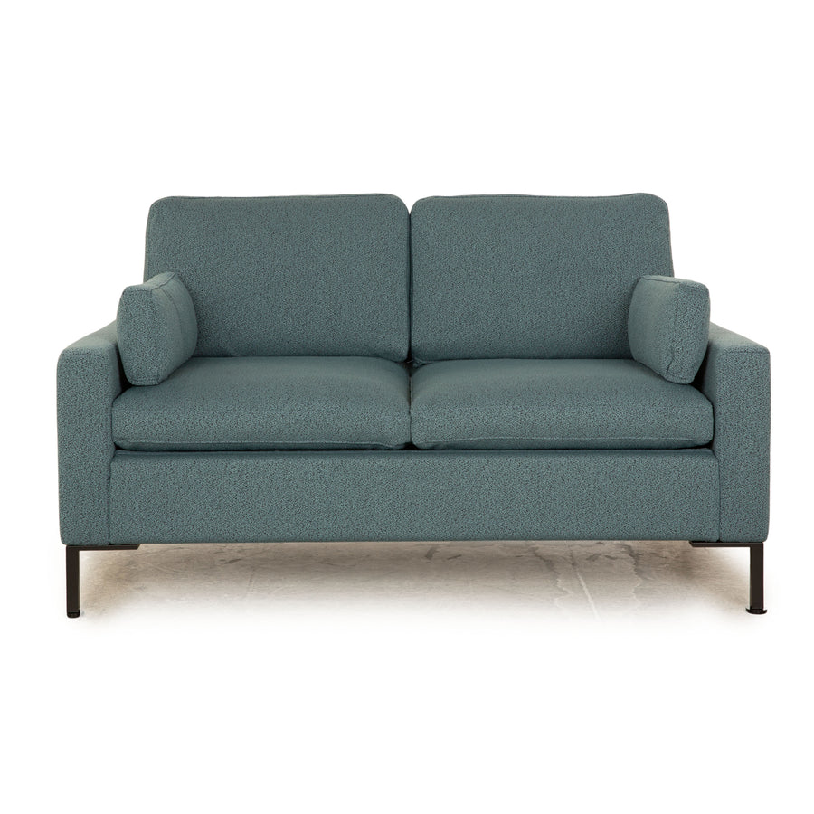 Brühl Alba Stoff Zweisitzer Blau Petrol Sofa Couch
