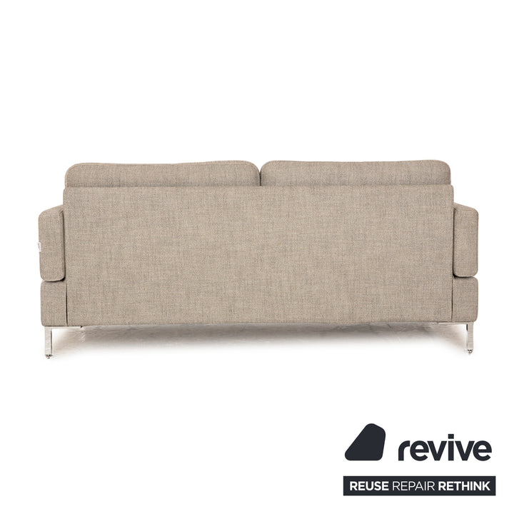 Brühl Alba fabric two-seater grey manual function sofa couch