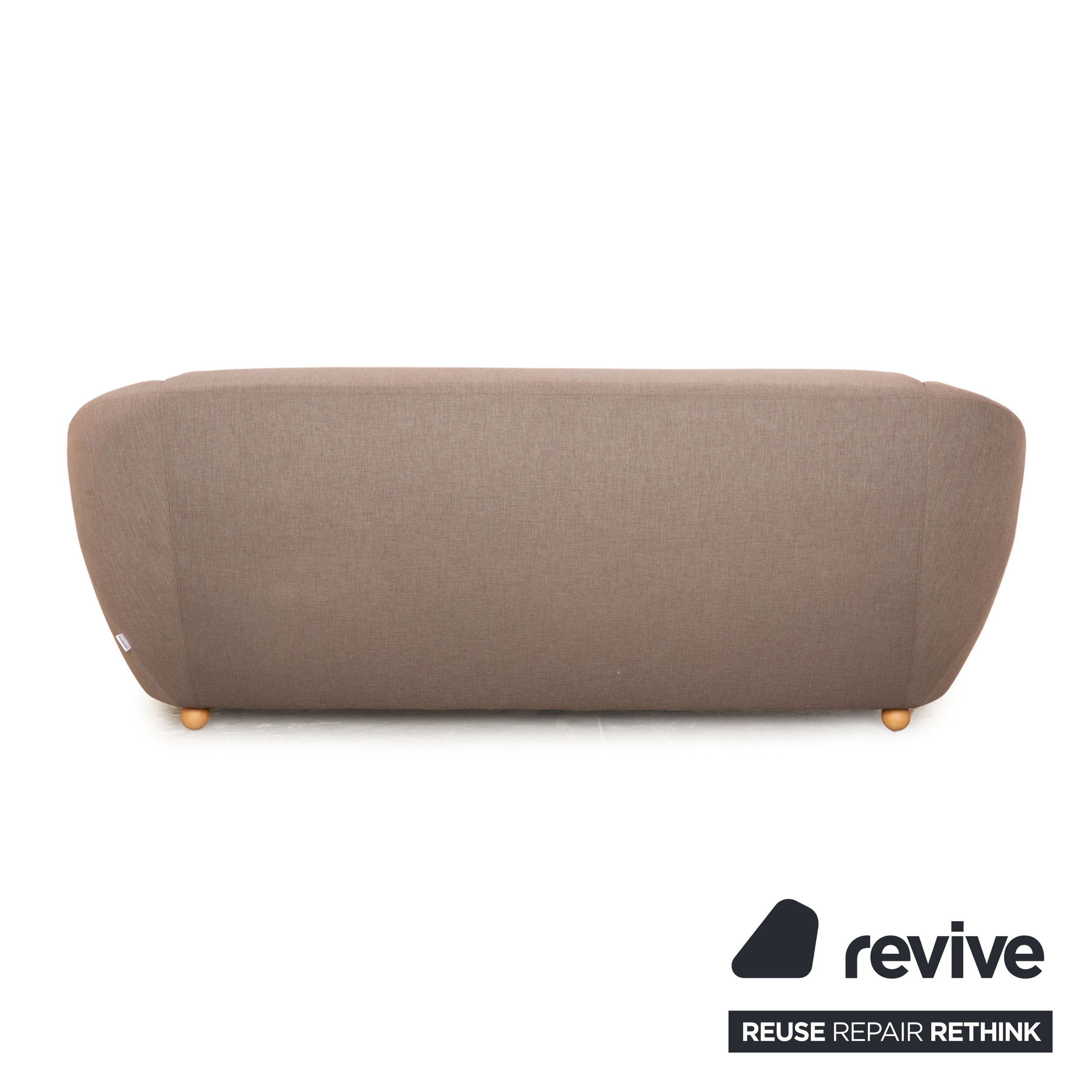 Brühl Avec Plaisir Fabric Three Seater Gray Sofa Couch