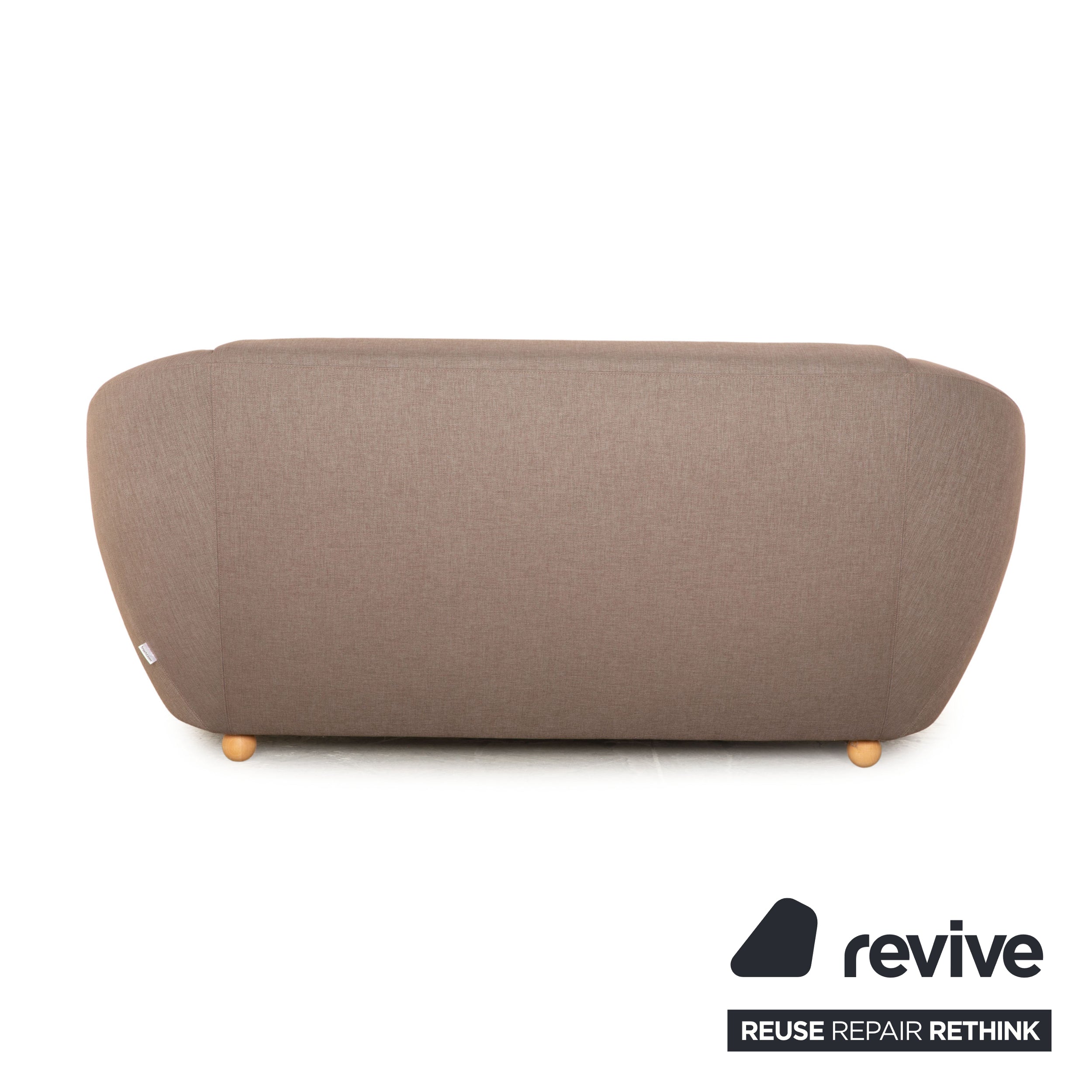 Brühl Avec Plaisir Fabric Two Seater Gray Sofa Couch