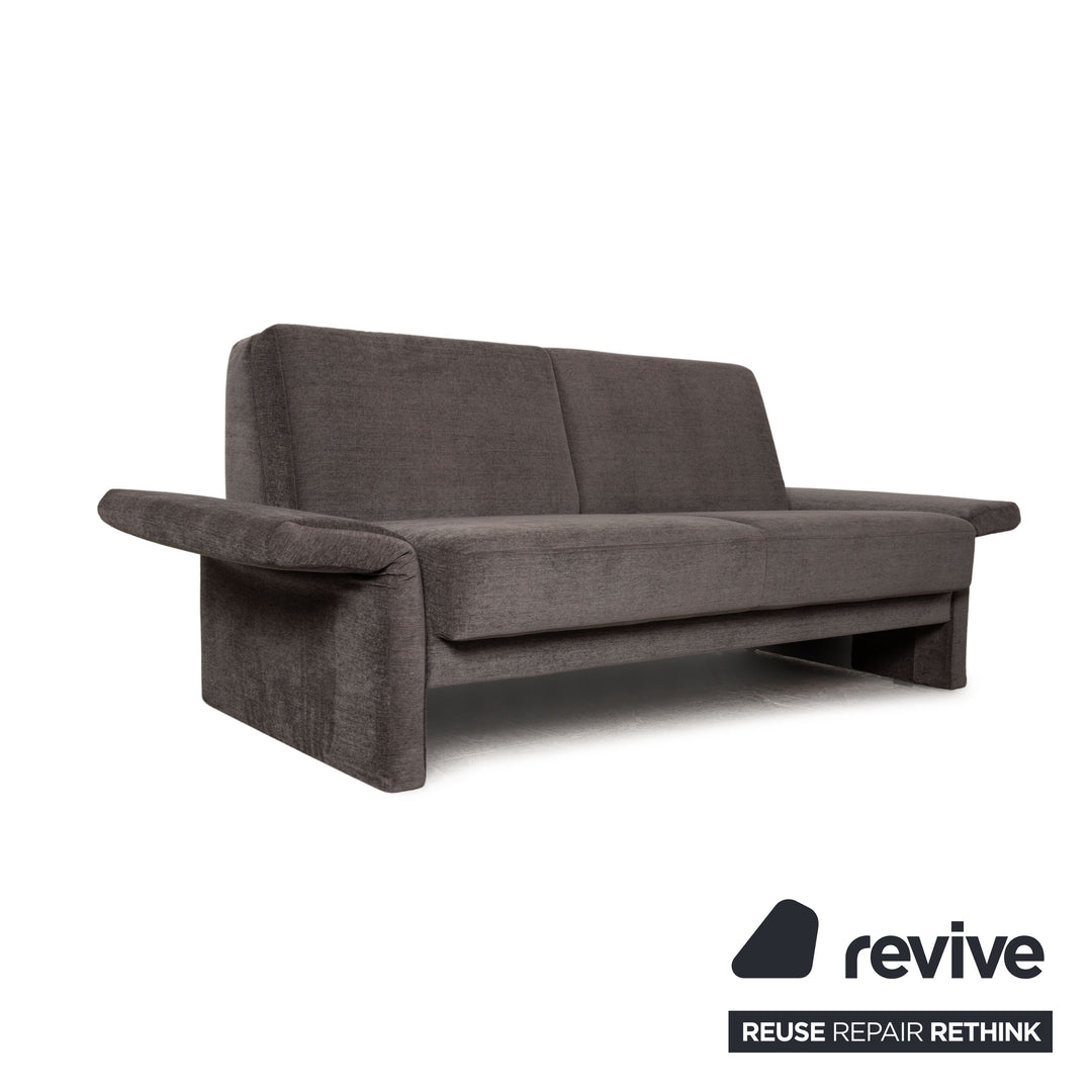 Brühl Cara canapé en tissu gris fonction canapé 2 places fonction couchage