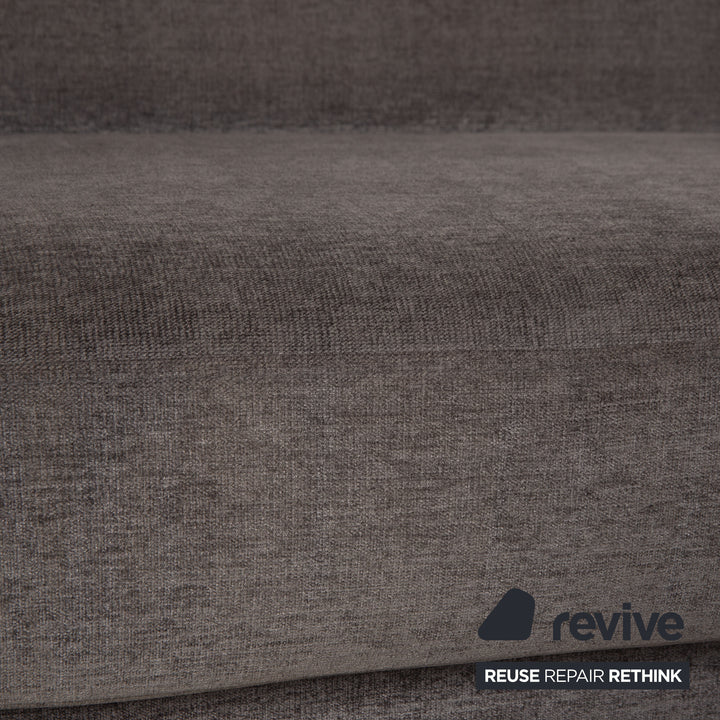 Brühl Cara canapé en tissu gris fonction canapé 2 places fonction couchage