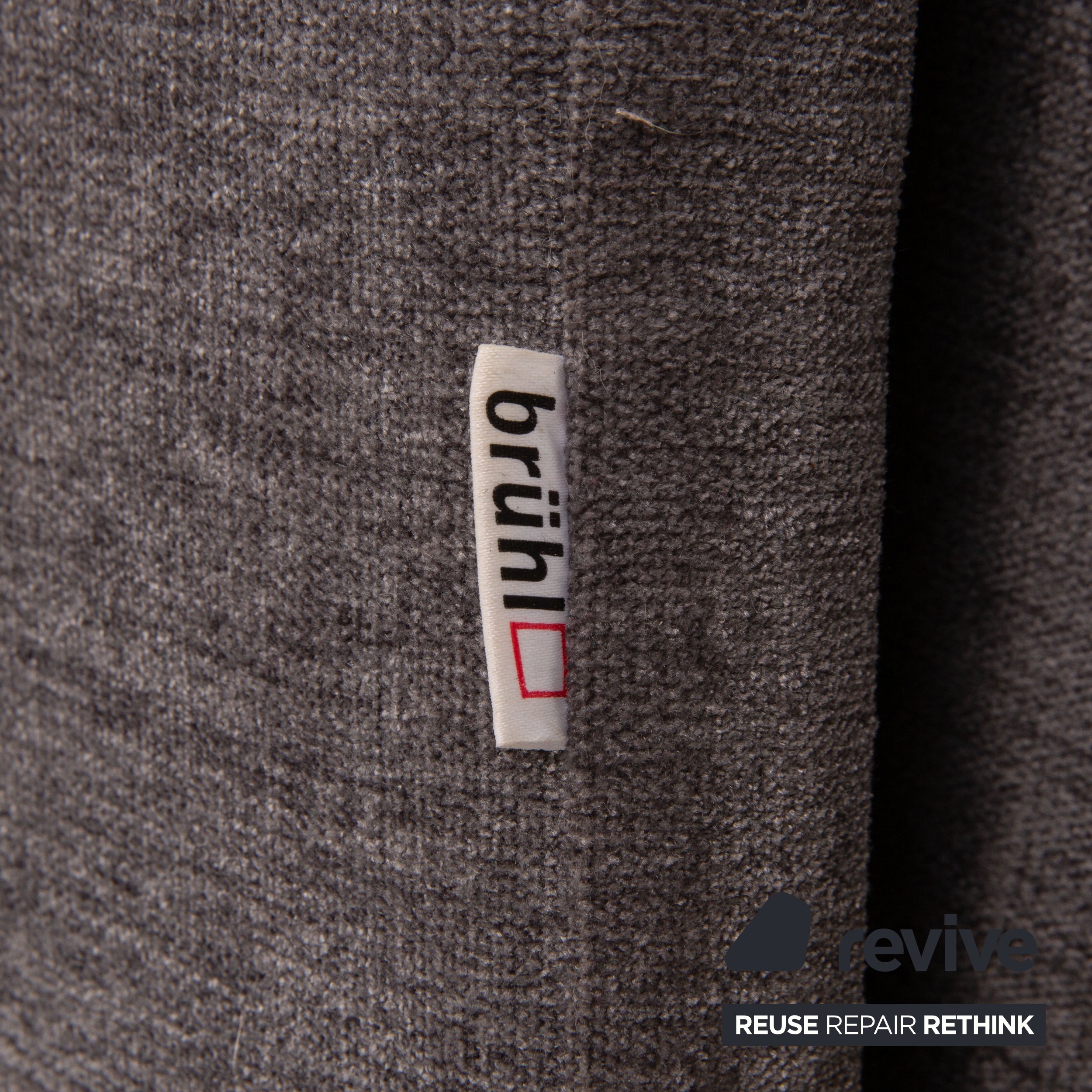 Brühl Cara fabric sofa gray two-seater couch function sleeping function