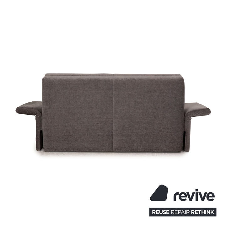 Brühl Cara canapé en tissu gris fonction canapé 2 places fonction couchage