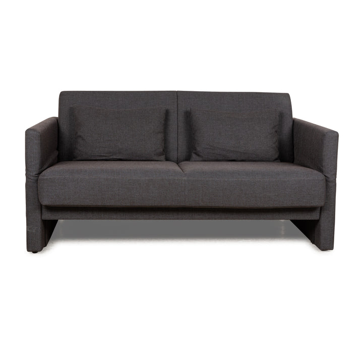 Brühl Cara Fabric Two-Seater Grey Manual Function Sofa Bed Couch