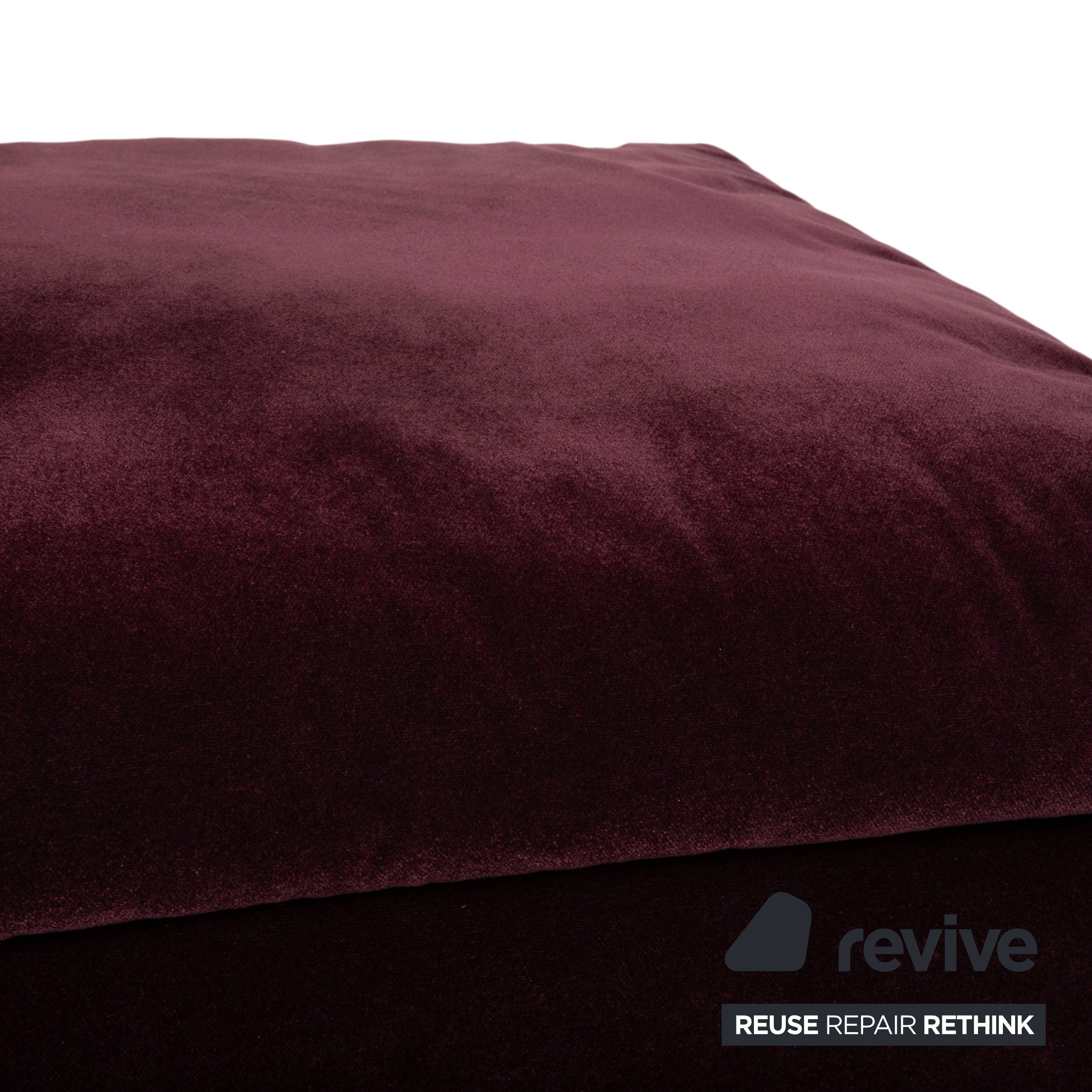Brühl Embrace Garnitur Sessel Hocker Stoff Chrom Velours Samt Lila Aubergine manuelle Funktion