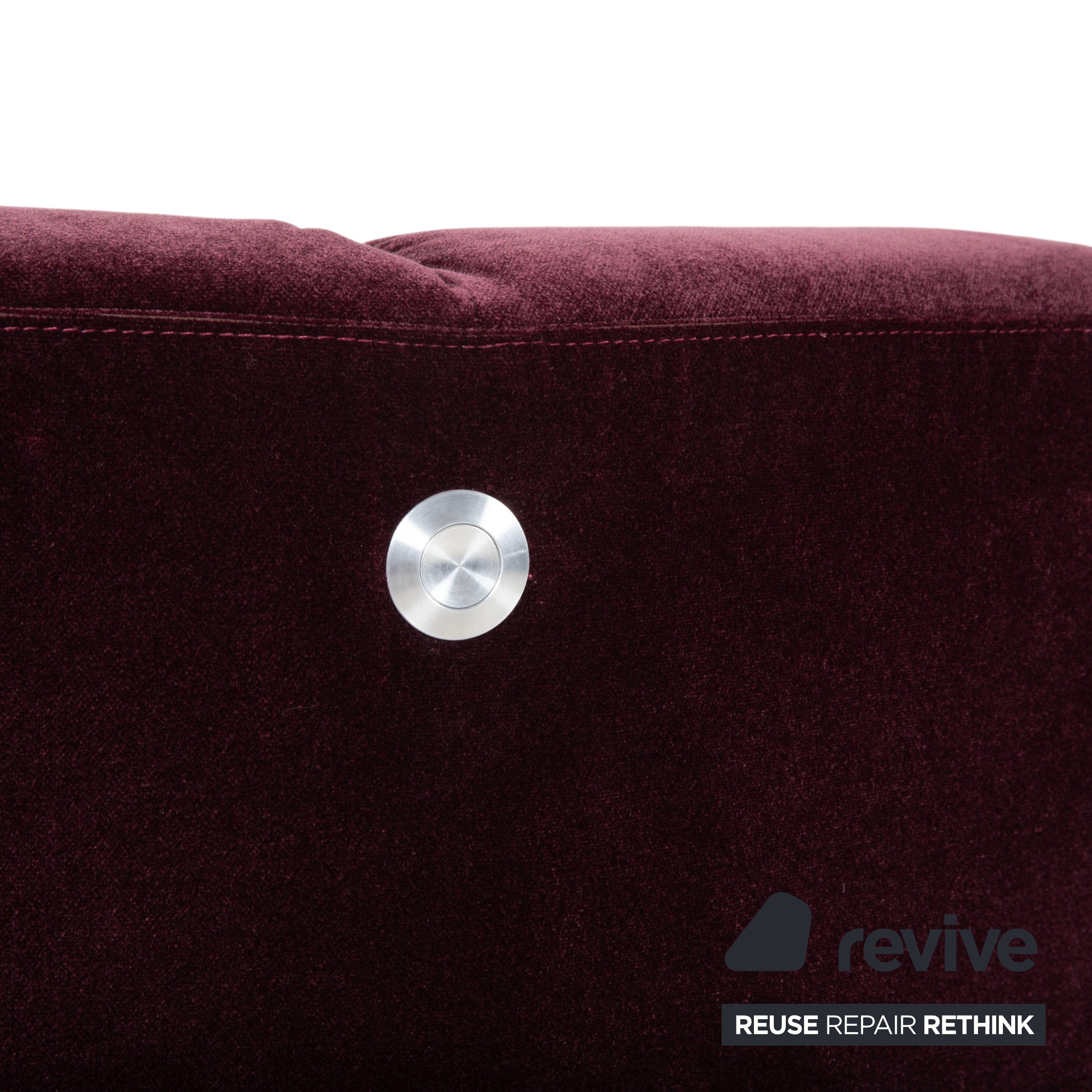 Brühl Embrace Sessel Stoff Chrom Velours Samt Lila Violett Aubergine manuelle Funktion