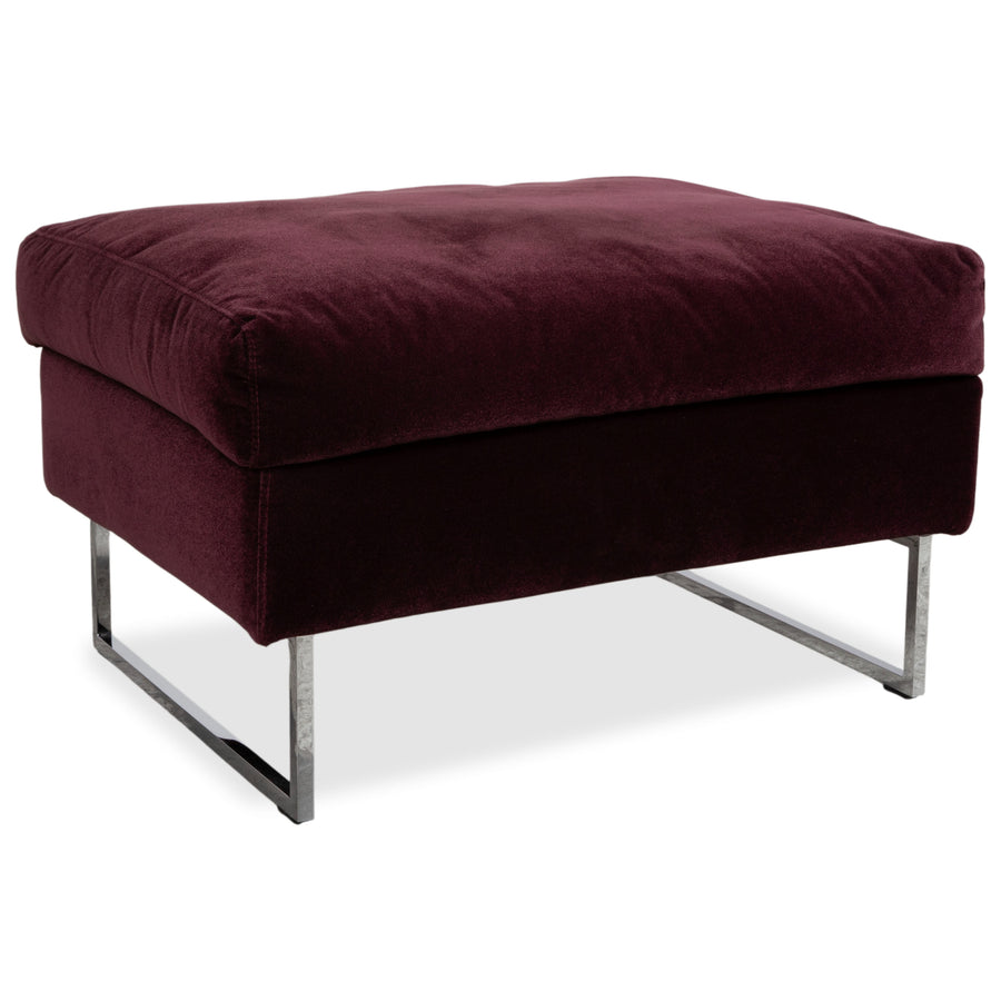 Brühl Embrace Hocker Stoff Chrom Velours Samt Lila Violett Aubergine