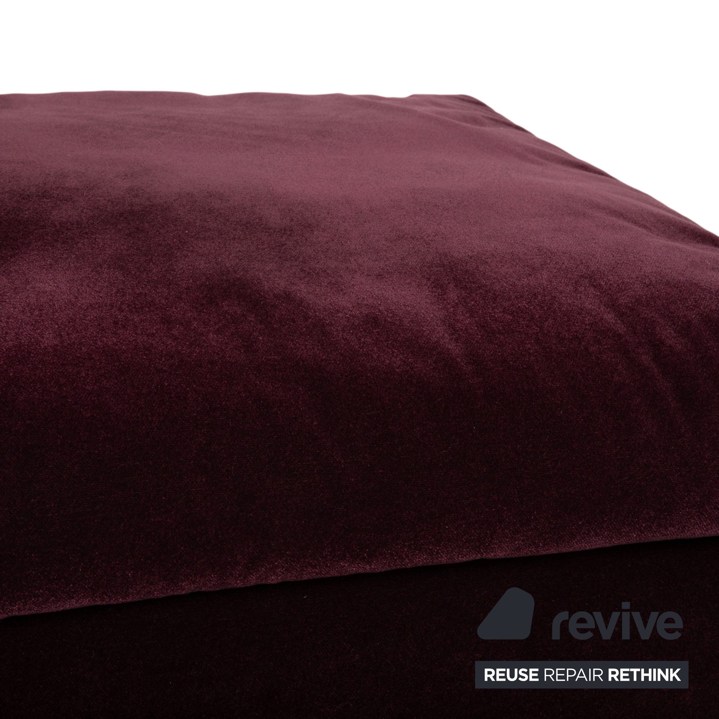 Brühl Embrace Hocker Stoff Chrom Velours Samt Lila Violett Aubergine