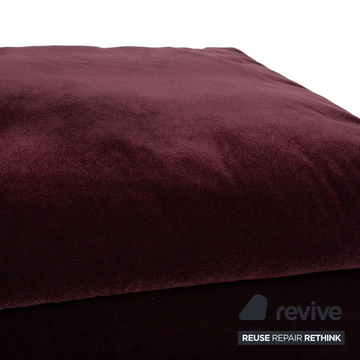 Brühl Embrace Hocker Stoff Chrom Velours Samt Lila Violett Aubergine