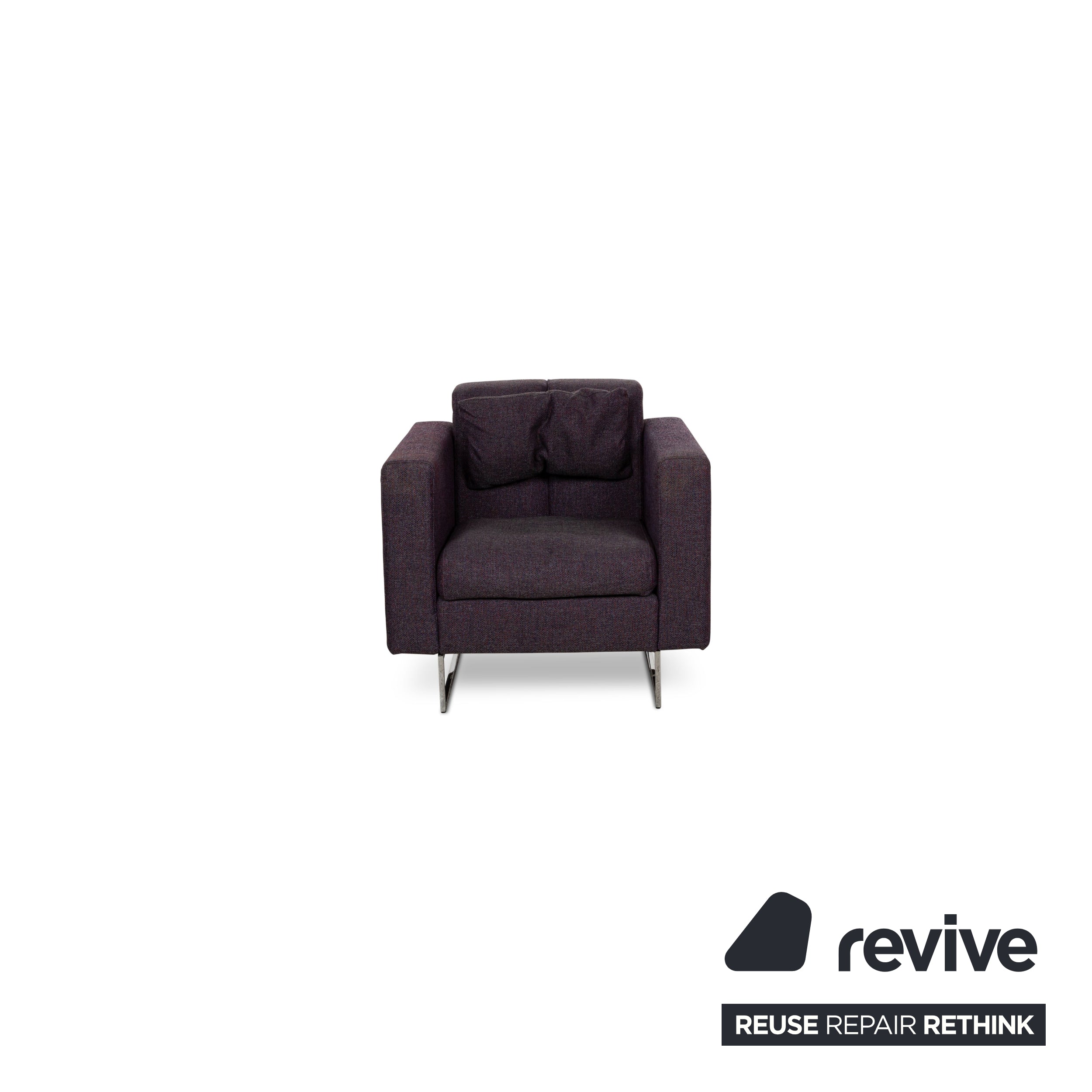 Brühl Embrace fabric armchair purple grey manual function