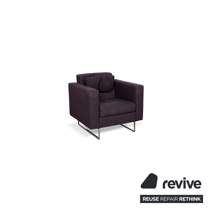 Brühl Embrace fabric armchair purple grey manual function