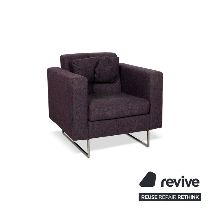 Brühl Embrace fabric armchair purple grey manual function