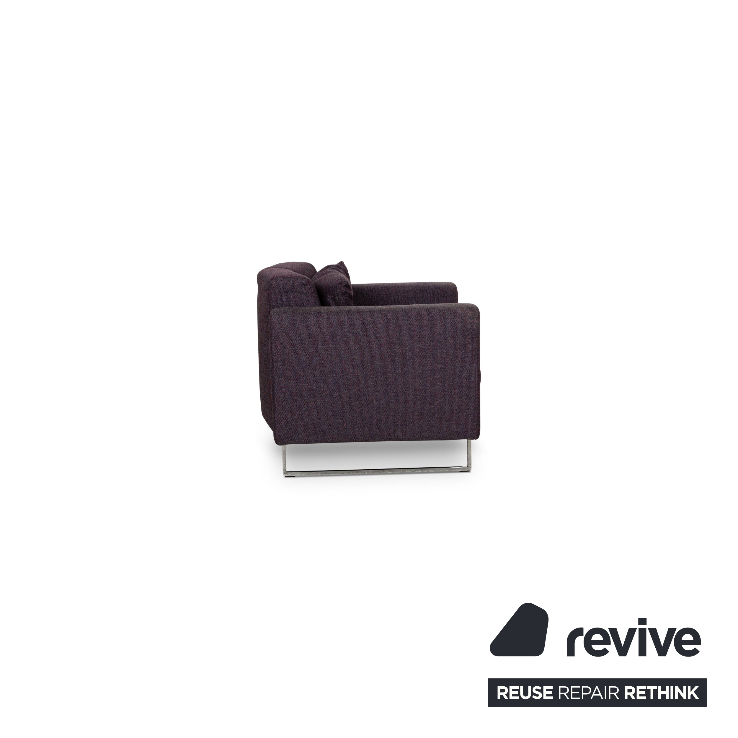 Brühl Embrace fabric armchair purple grey manual function