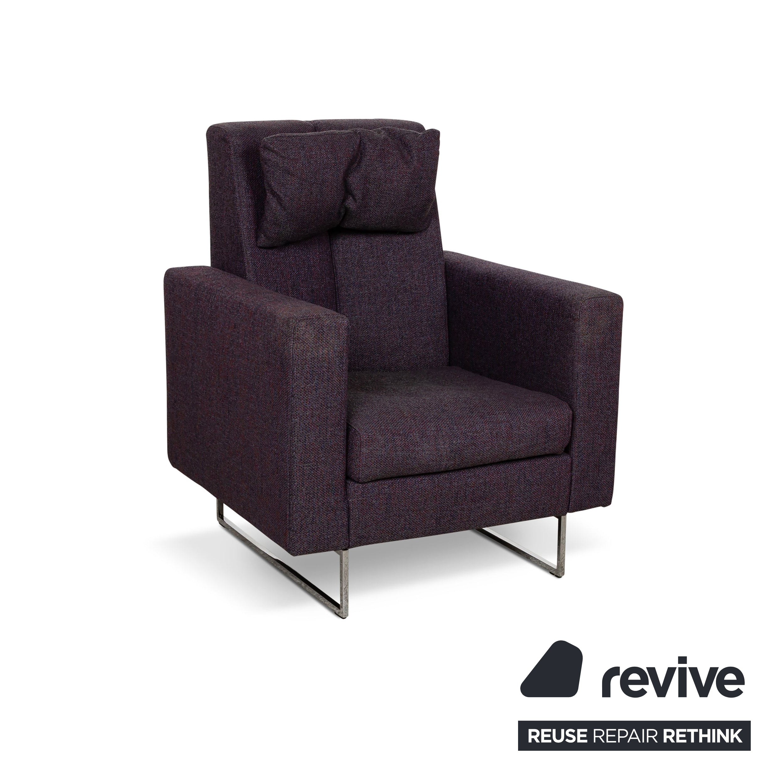 Brühl Embrace Stoff Sessel Lila Grau manuelle Funktion