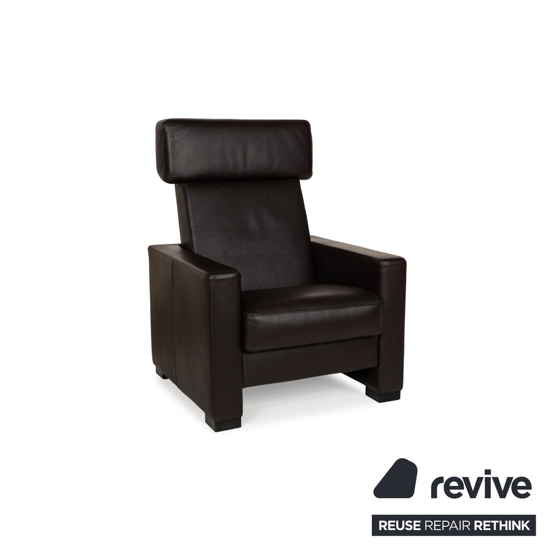 Brühl Francis Leather Armchair Brown Manual Function