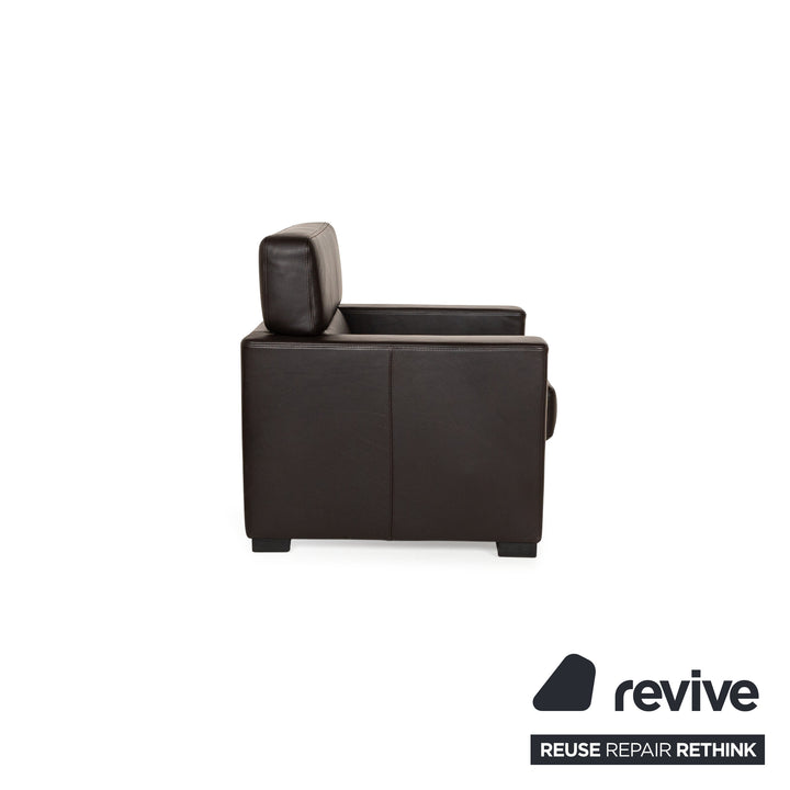 Brühl Francis Fauteuil en Cuir Marron fonction manuelle