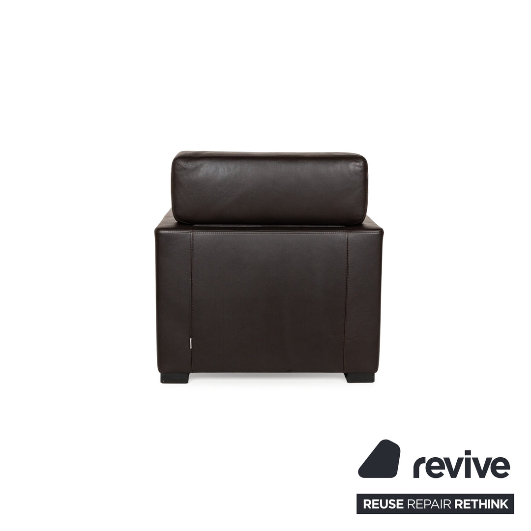 Brühl Francis Leather Armchair Brown Manual Function