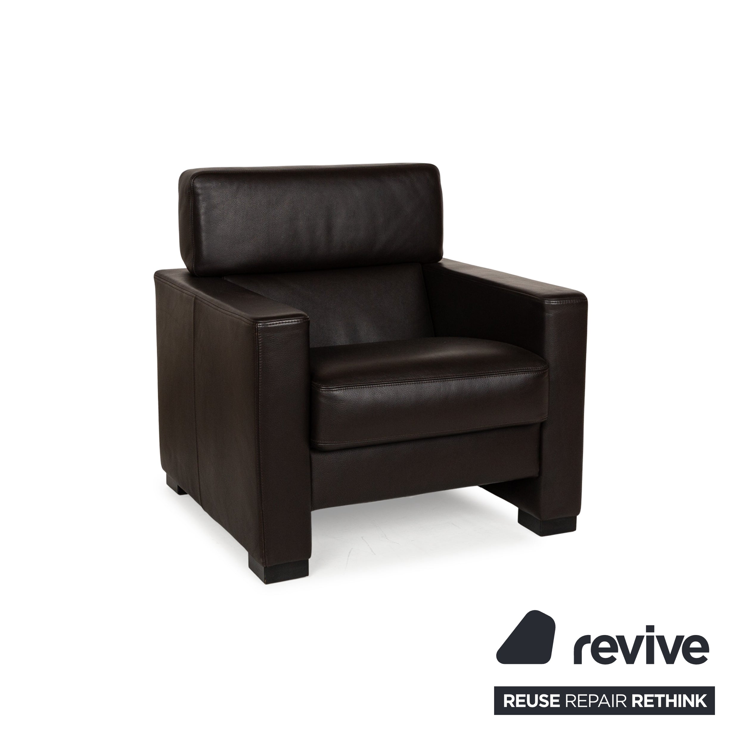 Brühl Francis Fauteuil en Cuir Marron fonction manuelle