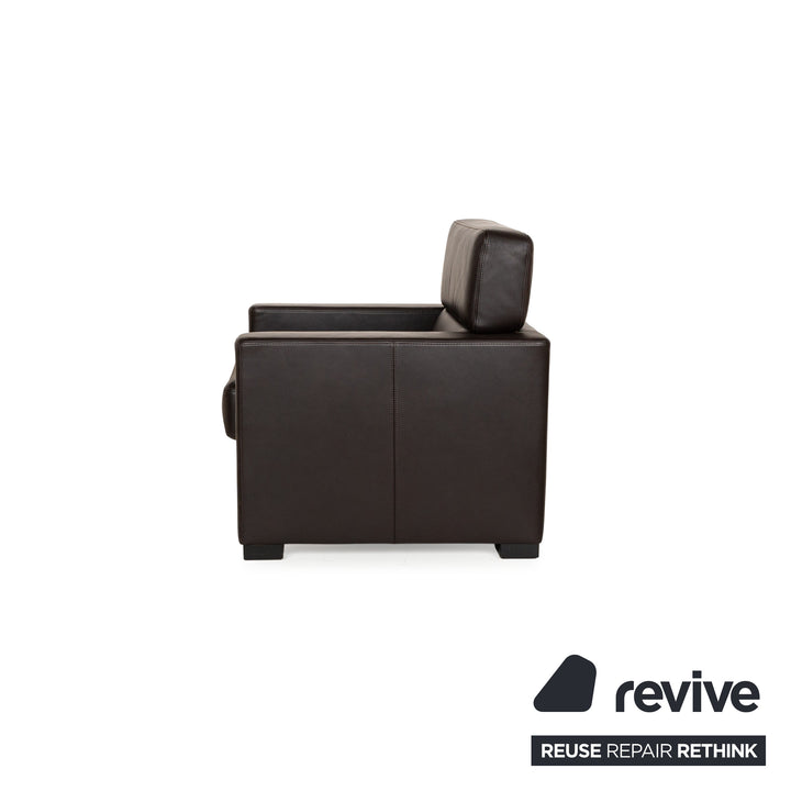 Brühl Francis Fauteuil en Cuir Marron fonction manuelle